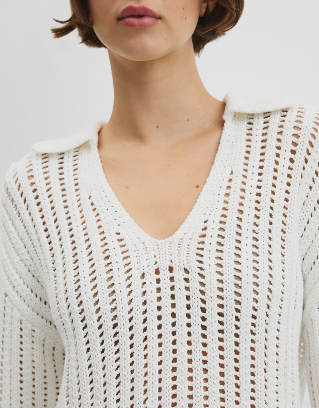 Country Road - Australian Good Earth Cotton Long Sleeve Tape Knit