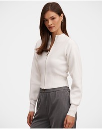 Forever New - Hanna Zip Knitted Jacket