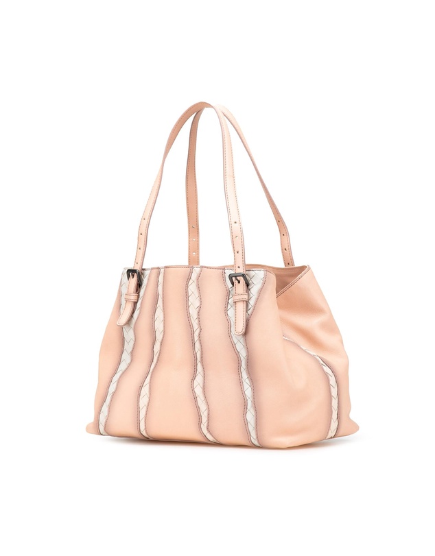 Pre-Loved by Azura Reborn - Pre-Loved Medium Nappa Intrecciato Glimmer Tote