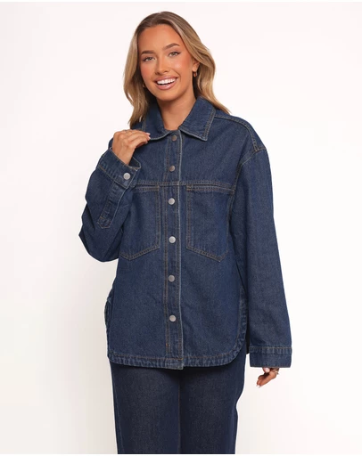 Petal & Pup - Dede Denim Shacket - Denim