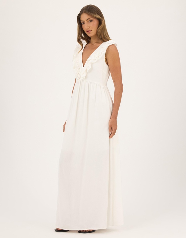 Atmos&Here - Daisy Ruffle Sleeve Maxi Dress