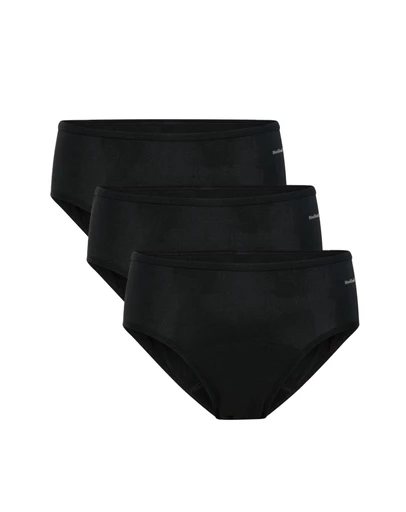 Modibodi - Basic Mid-Rise Period Underwear Brief Moderate Absorbency 3 Pack