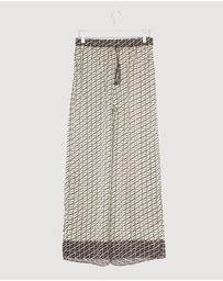 Revibe - Repaired Shona Joy Monogram Contrast Pants - AU 10