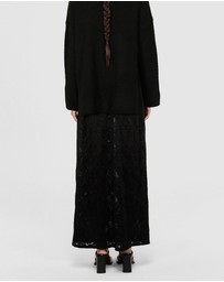 Staple the Label - Astrid Sheer Lace Maxi Skirt