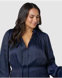 Pink Dusk by Curve Project - Glamorous Life Maxi Dress