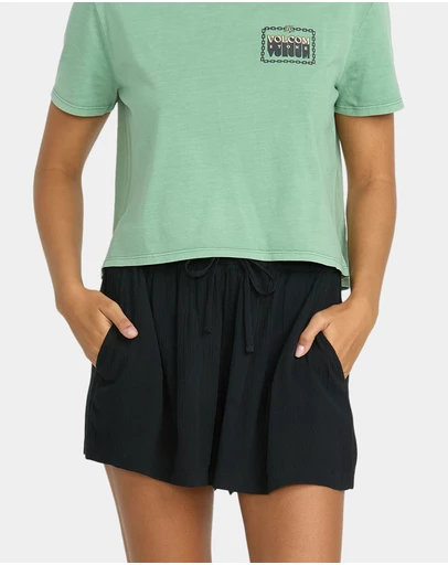Volcom - Womens Stone Shine Elastic Waist Shorts