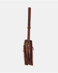 Pierre Cardin - Pierre Cardin Rustic Leather Cross Body Bag