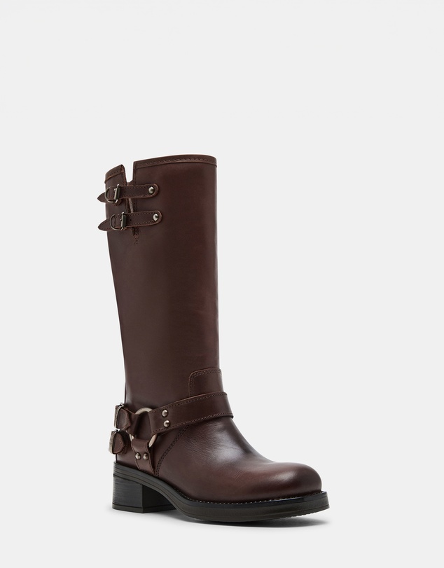 Steve Madden - Astor Brown Leather Boots