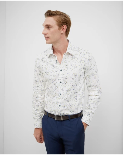 Politix - Bouquet Print Long Sleeve Shirt