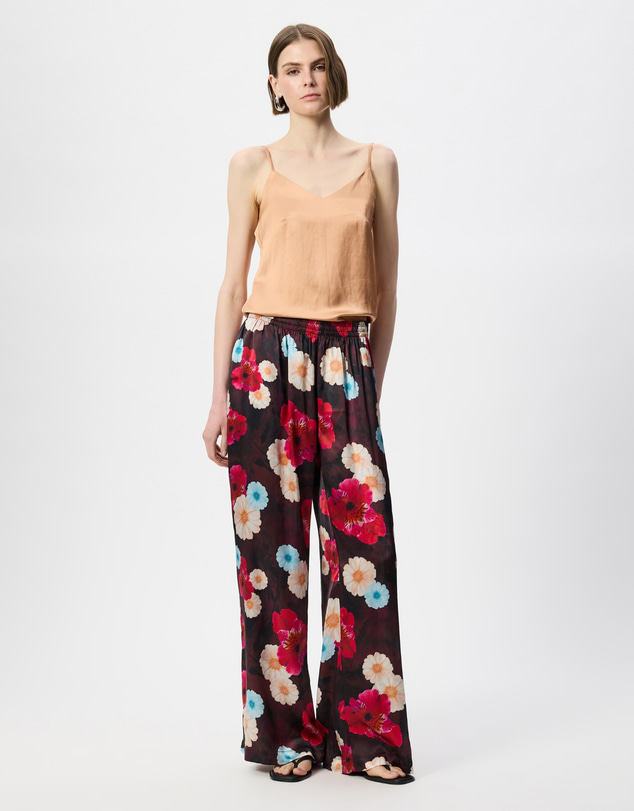 The Social Outfit - Silk Kai Pants - Cosmic Bloom