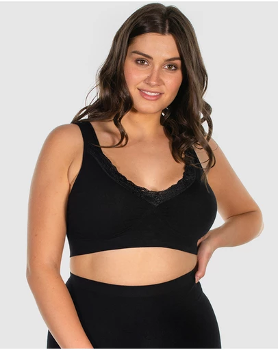 B Free Intimate Apparel - Cotton Pull On Sleep Bra (B-C-D-DD-E-F) Cup