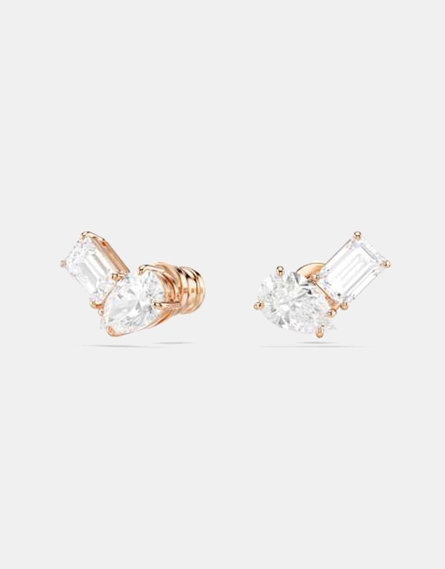 Swarovski - Mesmera Set, Pear Cut, Octagon Cut, White, Rose Gold-Tone Plated
