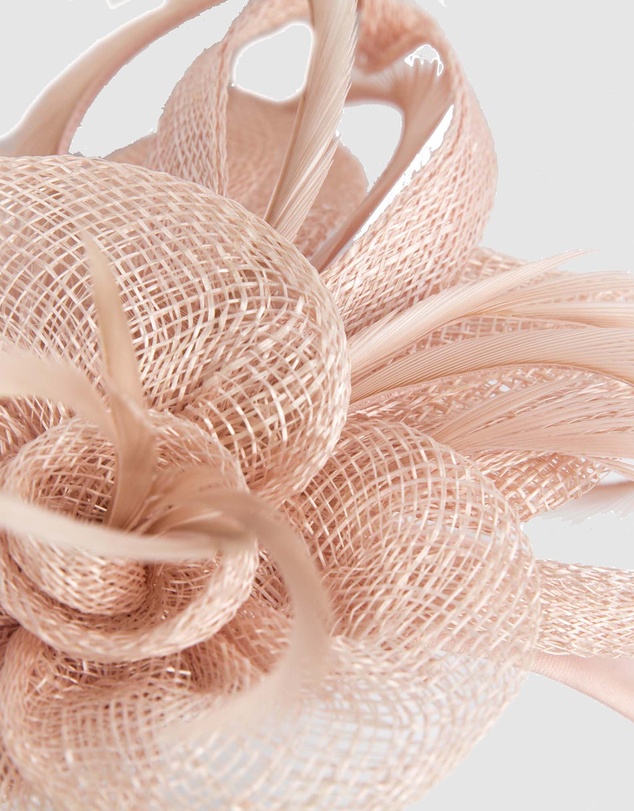 Max Alexander - Sinamay Black Flower Racing Fascinator