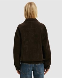 Cotton On - Cove Faux Suede Biker Jacket