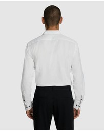 yd. - Heart Textured Slim Shirt