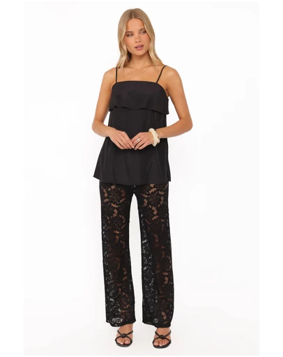 Petal & Pup - Ethel Lace Pant Set - Black