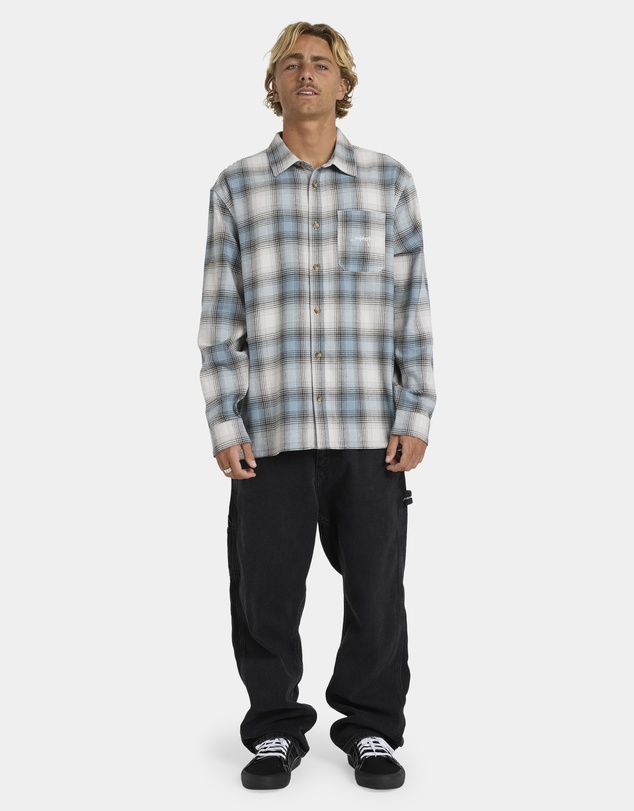 Billabong - Mens Script Long Sleeve Flannel Shirt