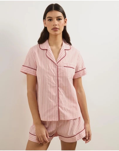 Atmos&Here - Riley Stripe Cotton Pyjama Set