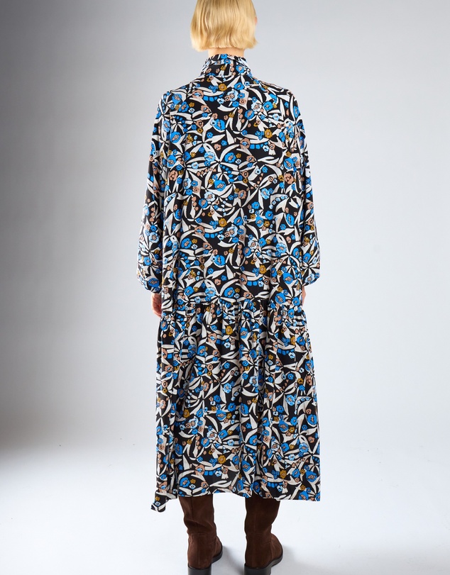 Glamorous - Long Puff Sleeve Midi Dress