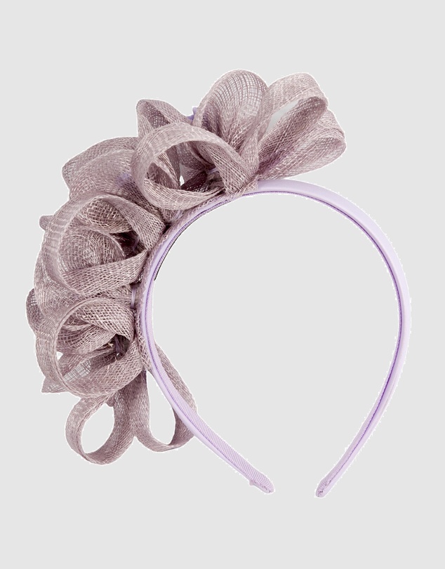 Max Alexander - Small Lilac Sinamay Flowers Fascinator
