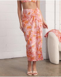 Dazie - Sunset Boulevard Twist Midi Skirt