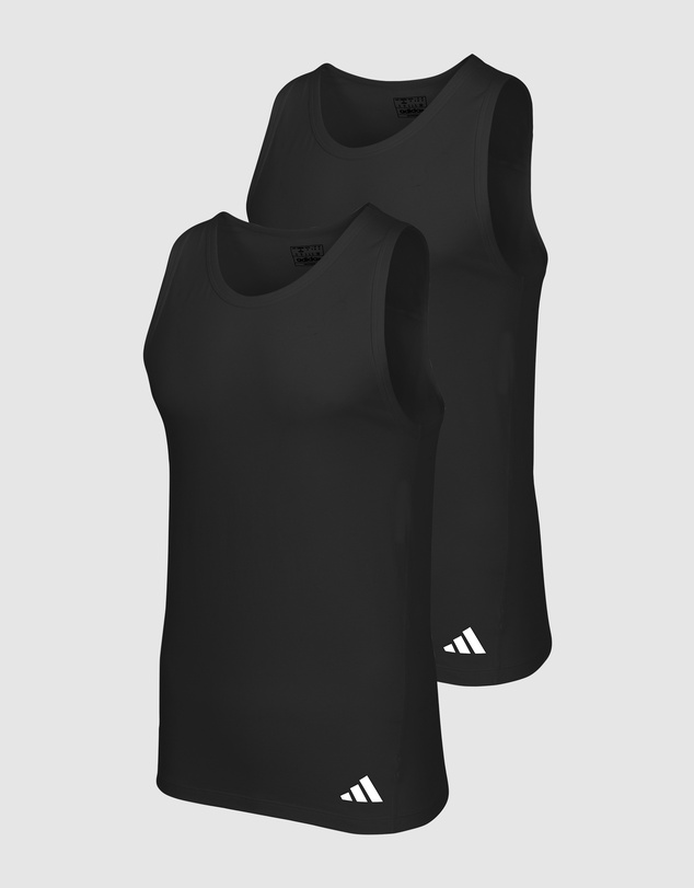 adidas Sportswear - 2 Pack Active Flex Cotton Ergonomic Tank Top
