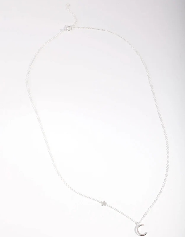 Lovisa - Sterling Silver Asymmetrical Celestial Necklace