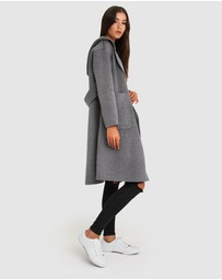 Belle & Bloom - Walk This Way Wool Blend Hooded Coat