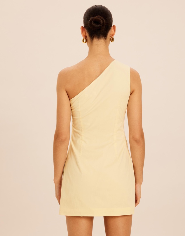 AERE - Shyla Cotton Tuck Detail Mini Dress