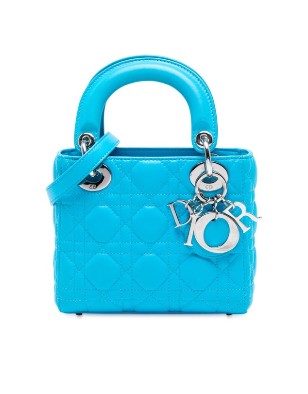 Pre-Loved by Azura Reborn - Pre-Loved Mini Lambskin Cannage Lady Dior