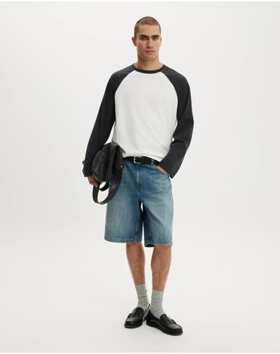 Cotton On - Baggy Denim Shorts