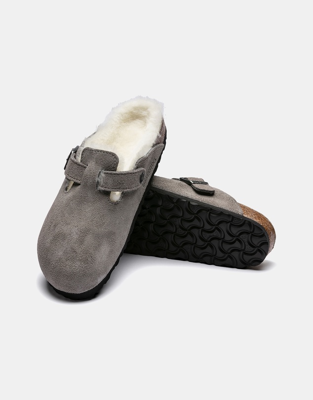 Birkenstock - Boston Shearling Suede Leather Regular - Unisex