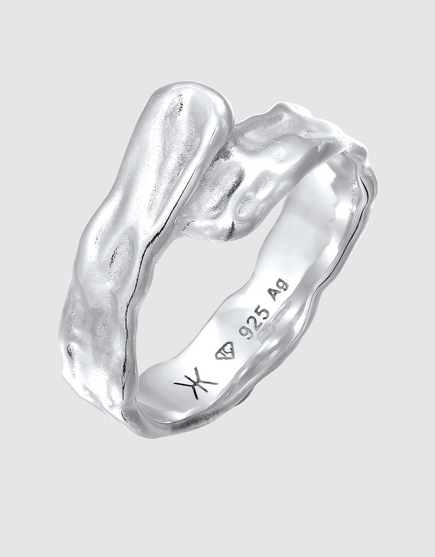 Kuzzoi - ICONIC EXCLUSIVE - Organic Band Ring in 925 Sterling Silver