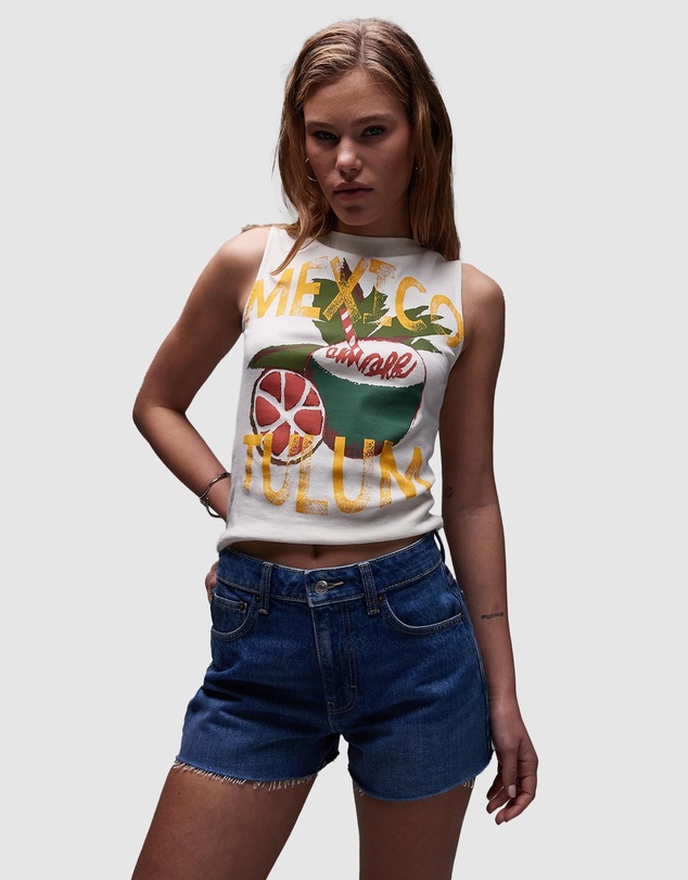 TOPSHOP - Denim A-Line Shorts