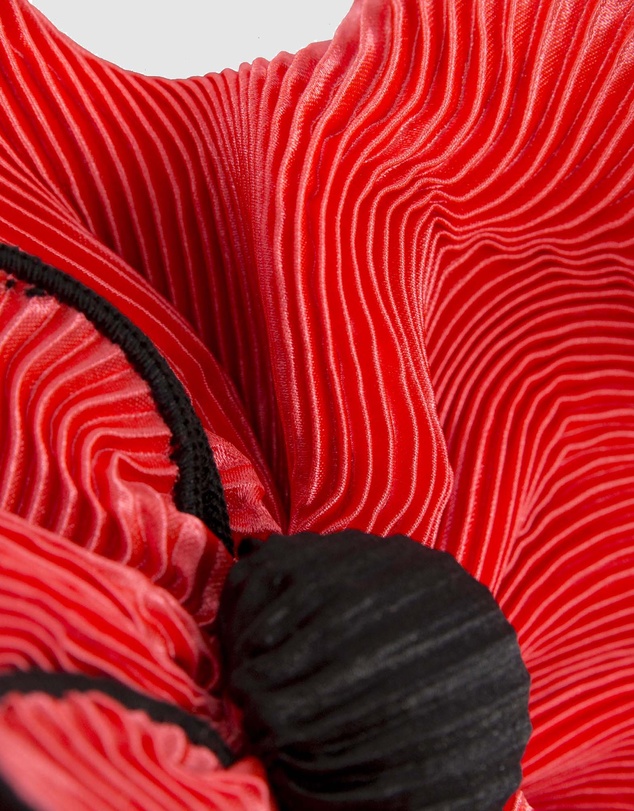 Max Alexander - Coral and Black Racing Fascinator