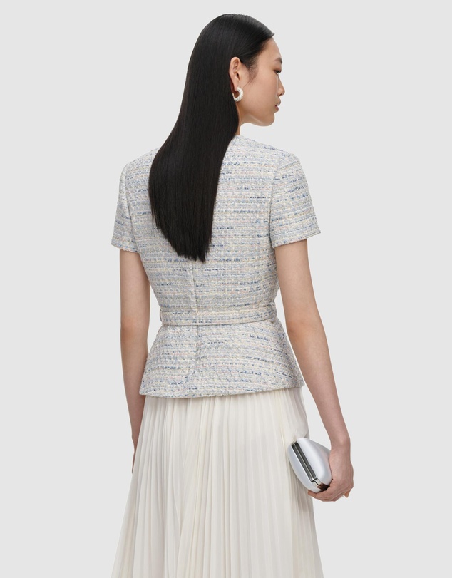 Self Portrait - Boucle Chiffon Midi Dress