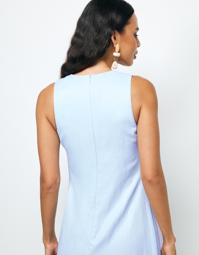 Revibe - Repaired AERE Soma U-Neckline Midi Dress - AU 14
