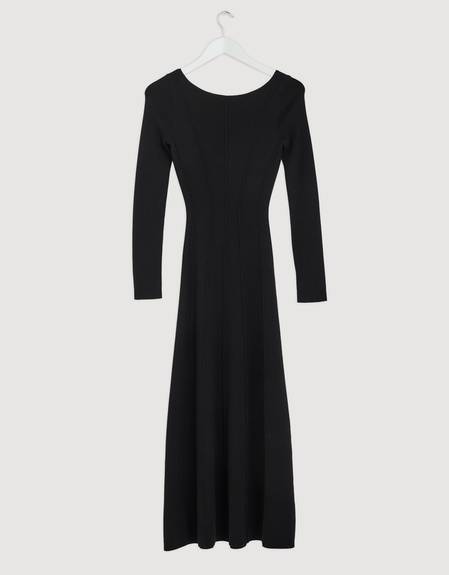 Revibe - Repaired AERE Nori Panelled Knit Midi Dress - AU 8