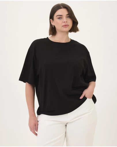 Atmos&Here Curvy - Cotton Boyfriend T-Shirt