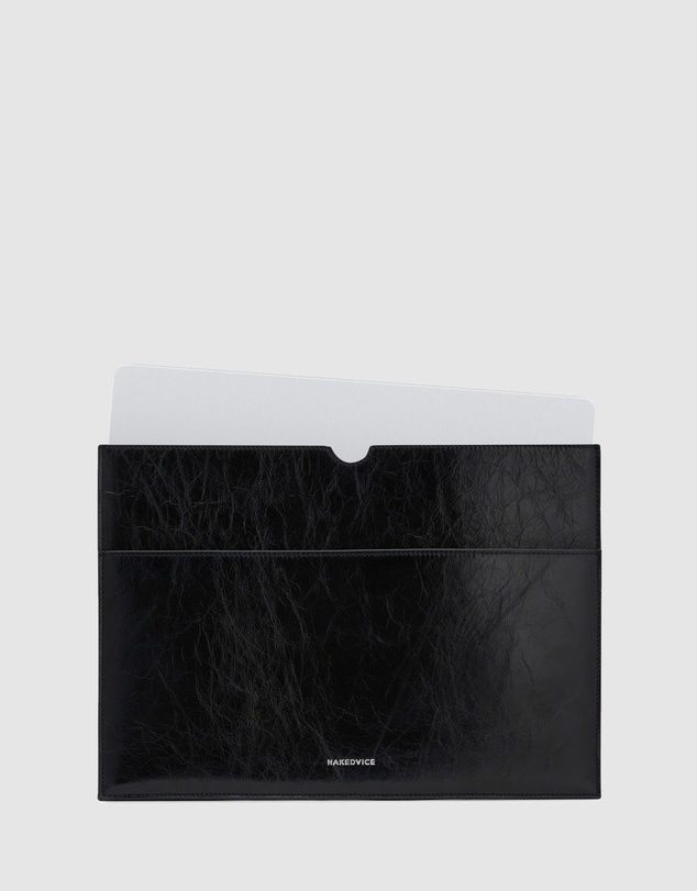 Nakedvice - The Bass Black Silver Laptop Sleeve