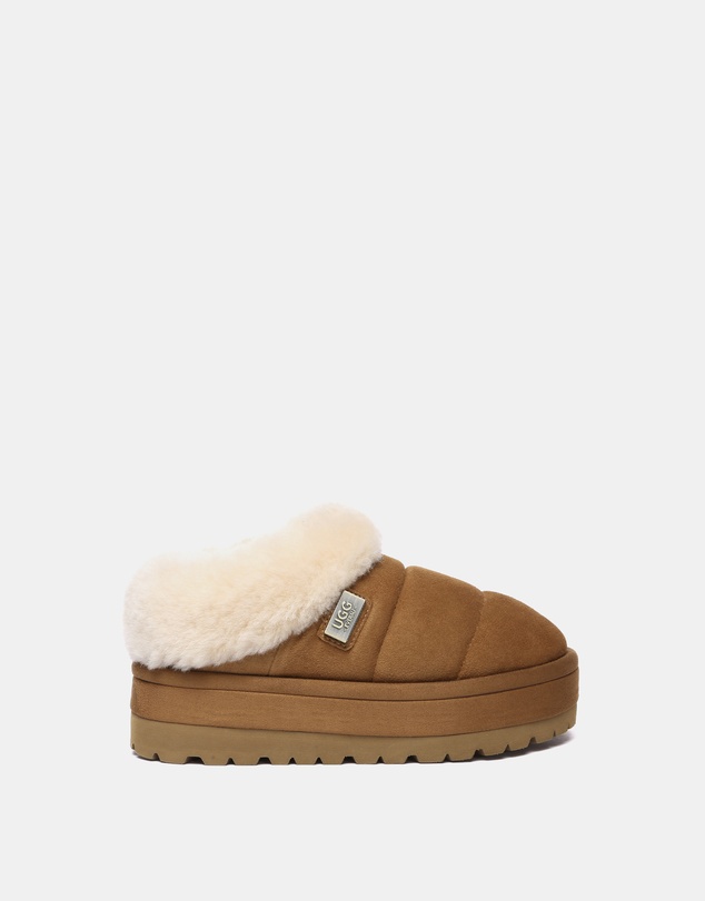 EVERAU - EverAU Ugg Ulrika Platform Sheepskin Upper House Shoes