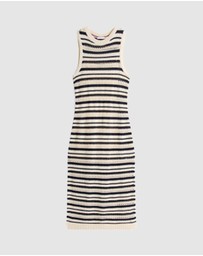 Tommy Hilfiger - Crochet Slim Midi Sleeveless Sweater Dress