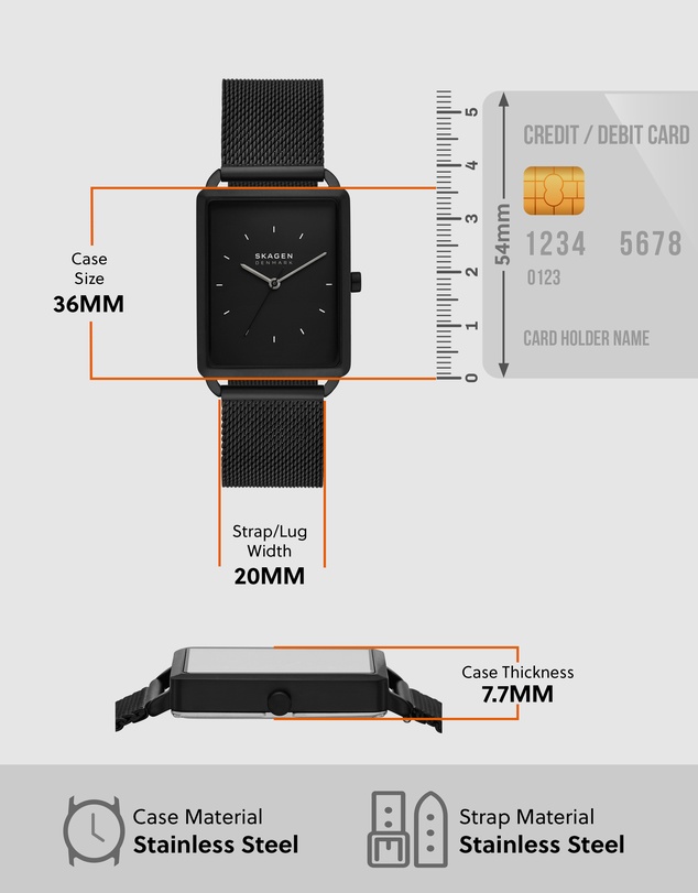 Skagen - Hagen Black Analogue Watch