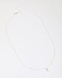 Lovisa - Sterling Silver Puffy Heart Pendant Necklace