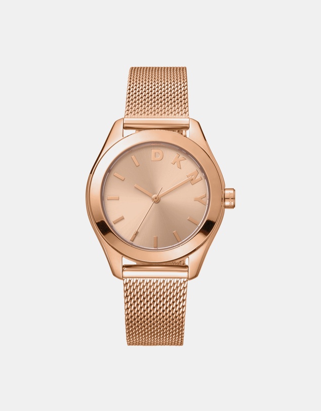 DKNY - Everyday Astoria Logo Rose Gold Stainless Steel 34mm Watch