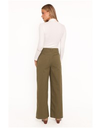 Petal & Pup - Brynn Straight Leg Pants - Khaki