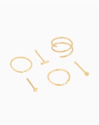 Lovisa - Surgical Steel Nose Stud & Ring Piercing Pack