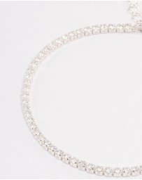 Lovisa - Silver Plated Small Round Tennis Bracelet
