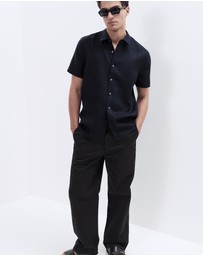 UNISON - Linen S/S Regular Fit Shirt