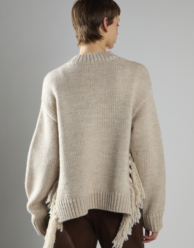 Glamorous - Fringe Trim Crew-Neck Jumper